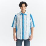 Levi's® Men's Short Sleeve Blue Stripe Shirt