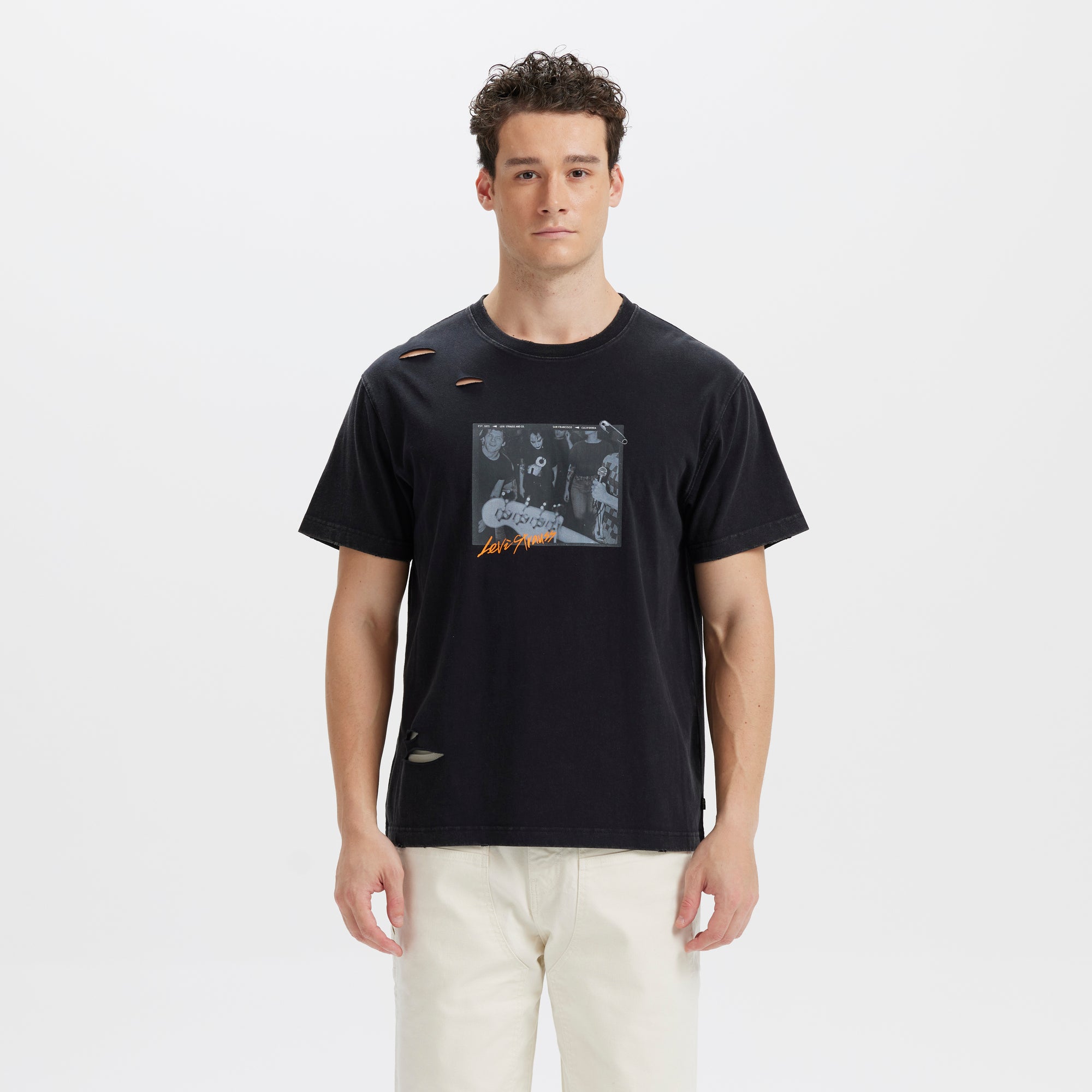 Levi's? Men's ROCK&ROLL Short Sleeve Graphic T-Shirt