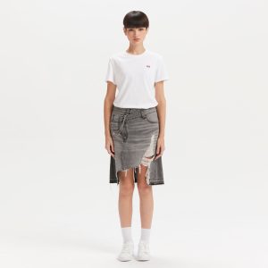 Levi's® Women's ROCK & ROLL Distressed Denim Skirt