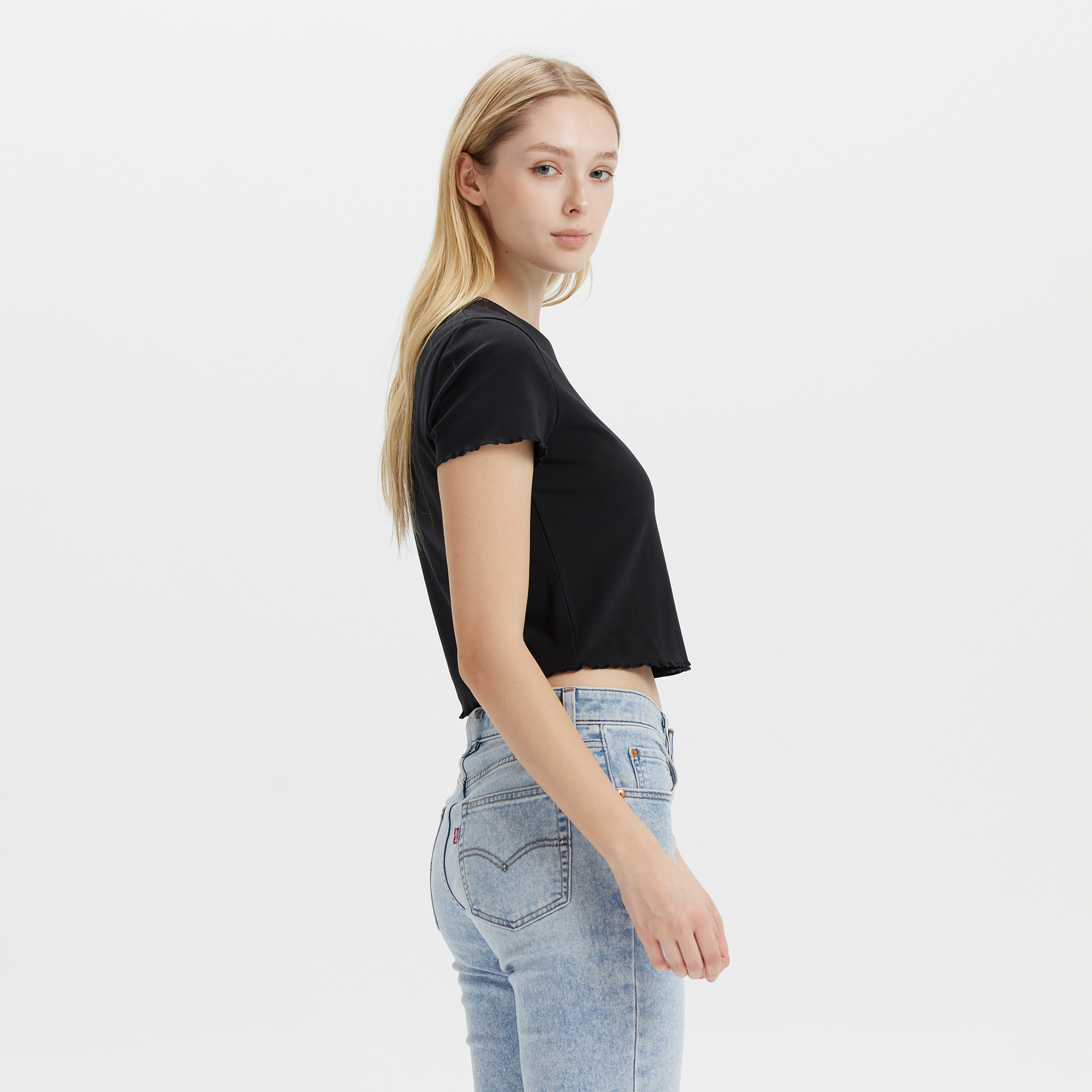 Levi's® Women's Cropped Logo Short Sleeve - Image 4