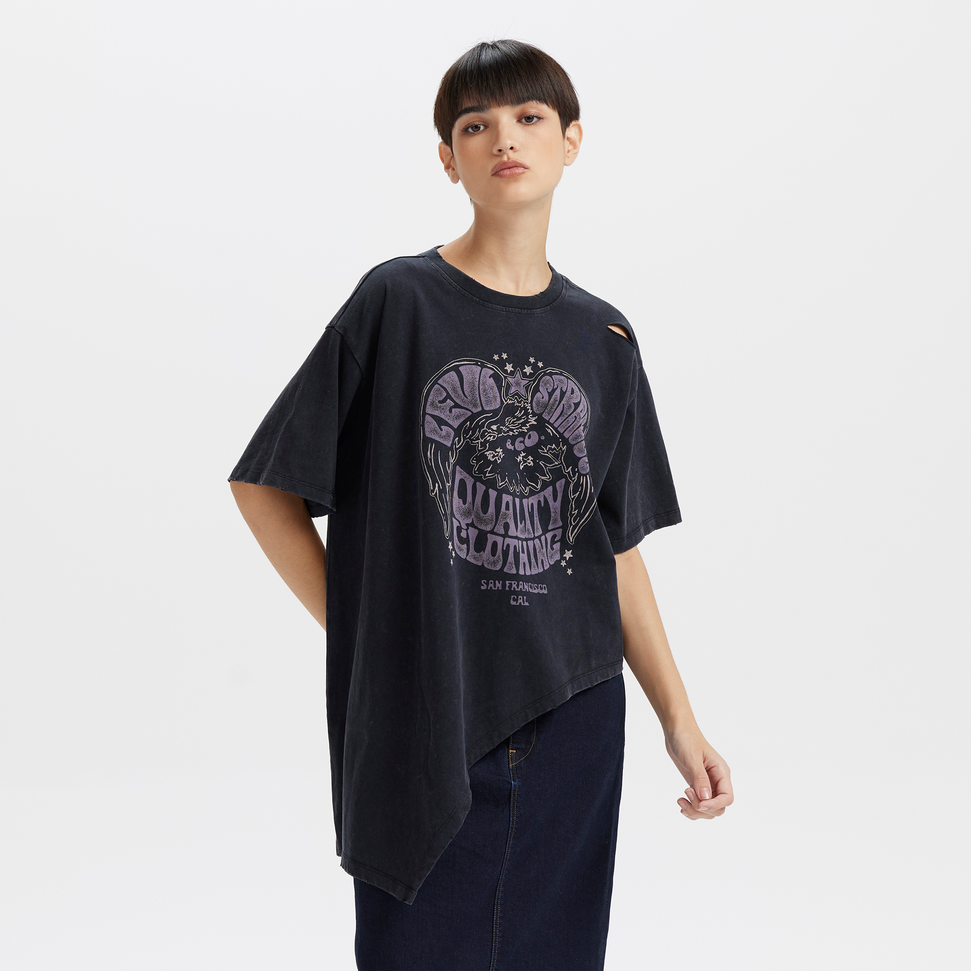 Levi's? Women's Distressed Design Printed Short Sleeve Tee - Image 4