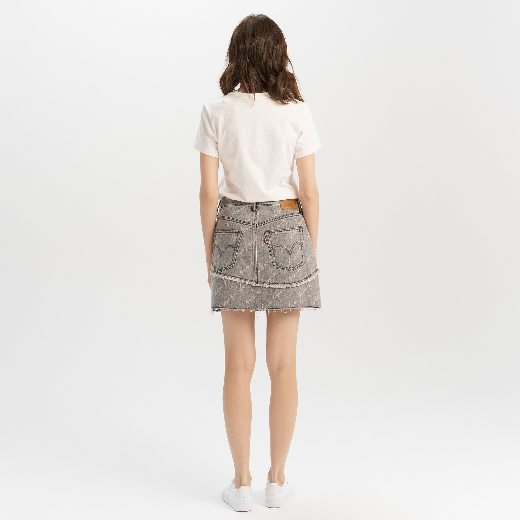 Levi's? Women's Logo Design Denim Skirt - Image 3