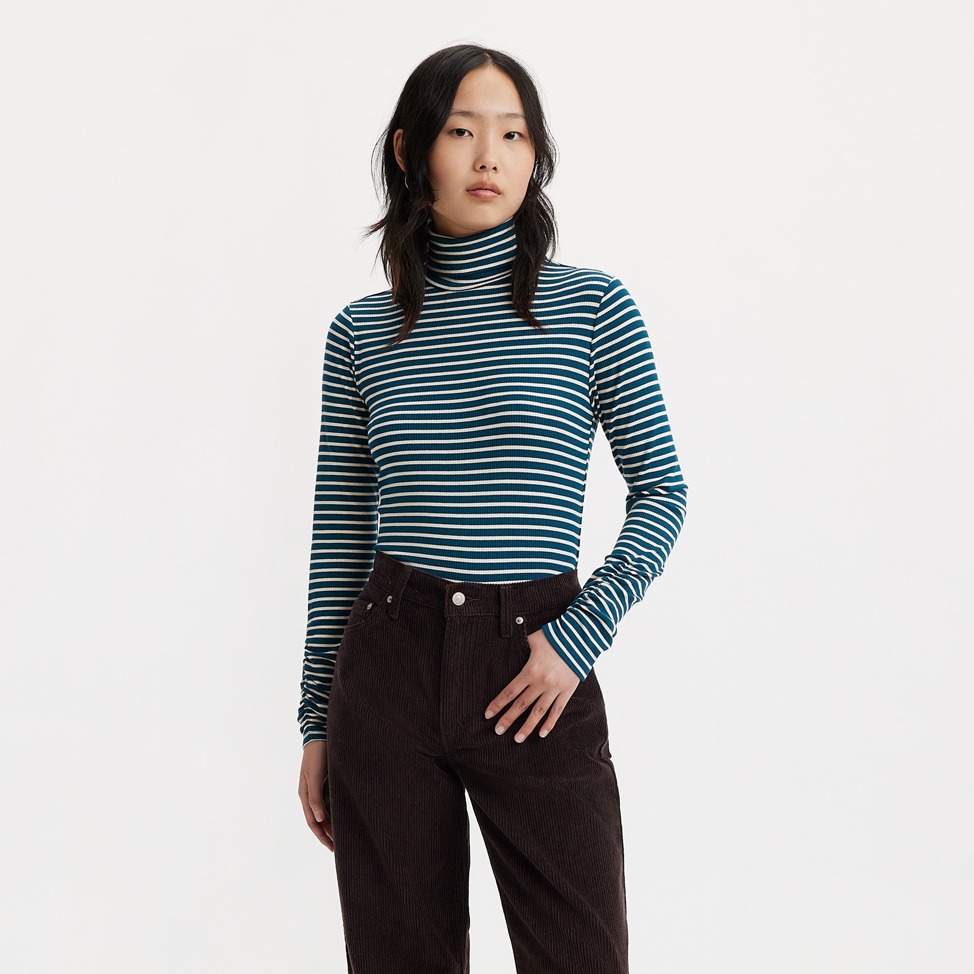 Levi's? Women's Ruched Turtleneck - Image 3