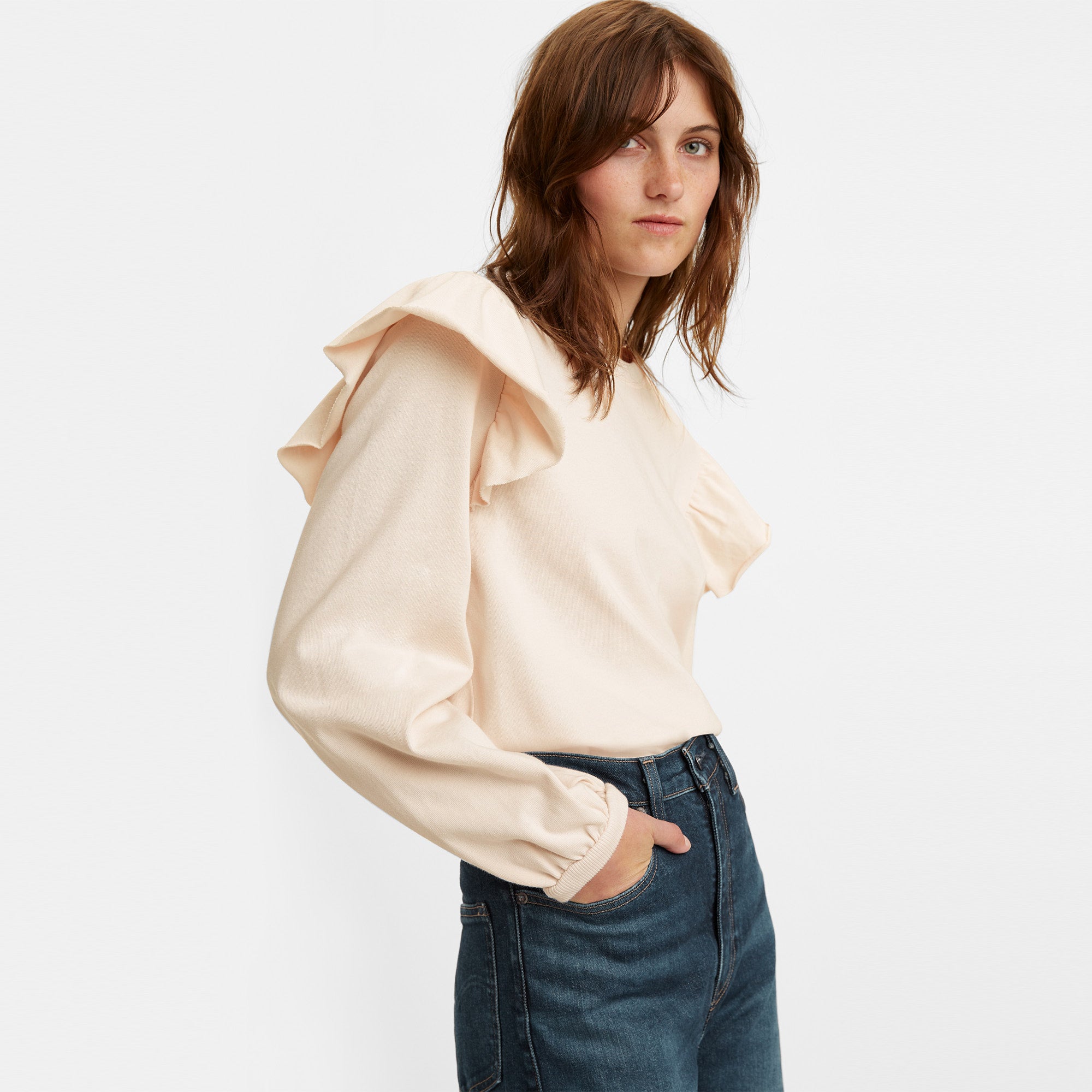 Levi's? Made & Crafted? Women's Ruffle T-Shirt - Image 3