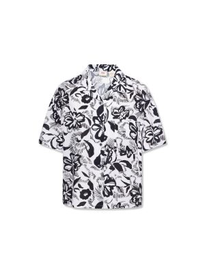 Levi's® Women's ss Aop Blouse Ac160 Dark Black Rinse