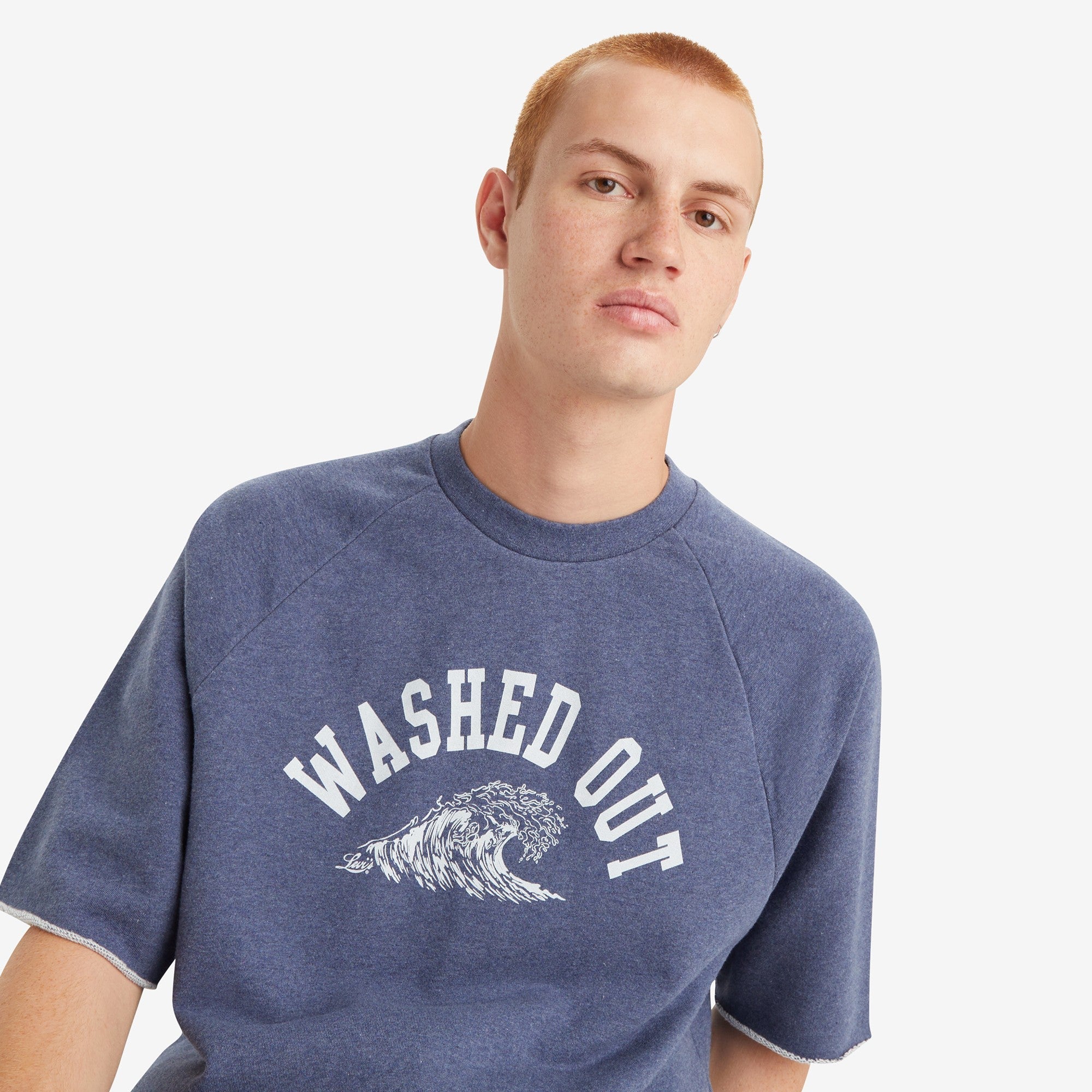 Levi's? Men's Cut-Off Raglan Crewneck Sweatshirt - Image 4