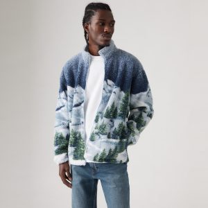 Levi's? Men's Jacquard Sherpa Full Zip Sweater