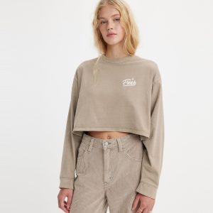 Levi's? Women's Graphic Long Sleeve Reese Cropped Tee