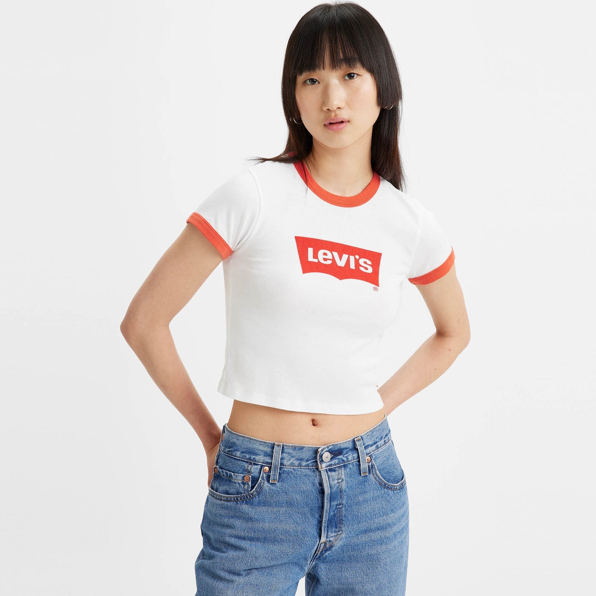 Levi's? Women's Graphic Ringer Mini Tee - Image 2