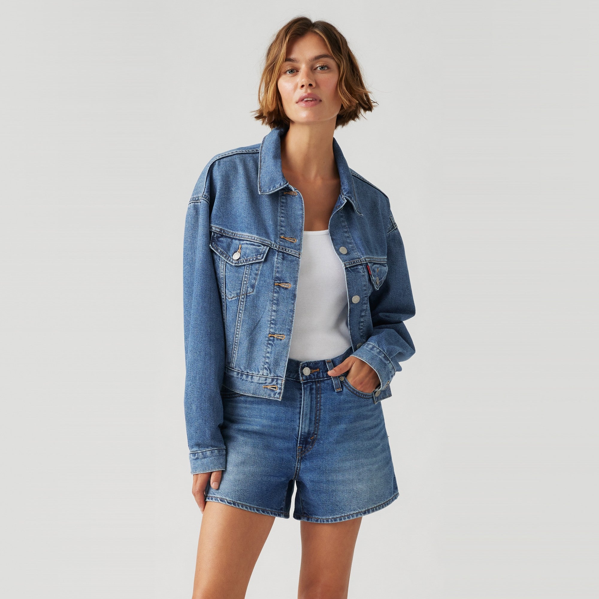 Levi's® Women's Shrunken '90s Trucker Jacket - Image 3