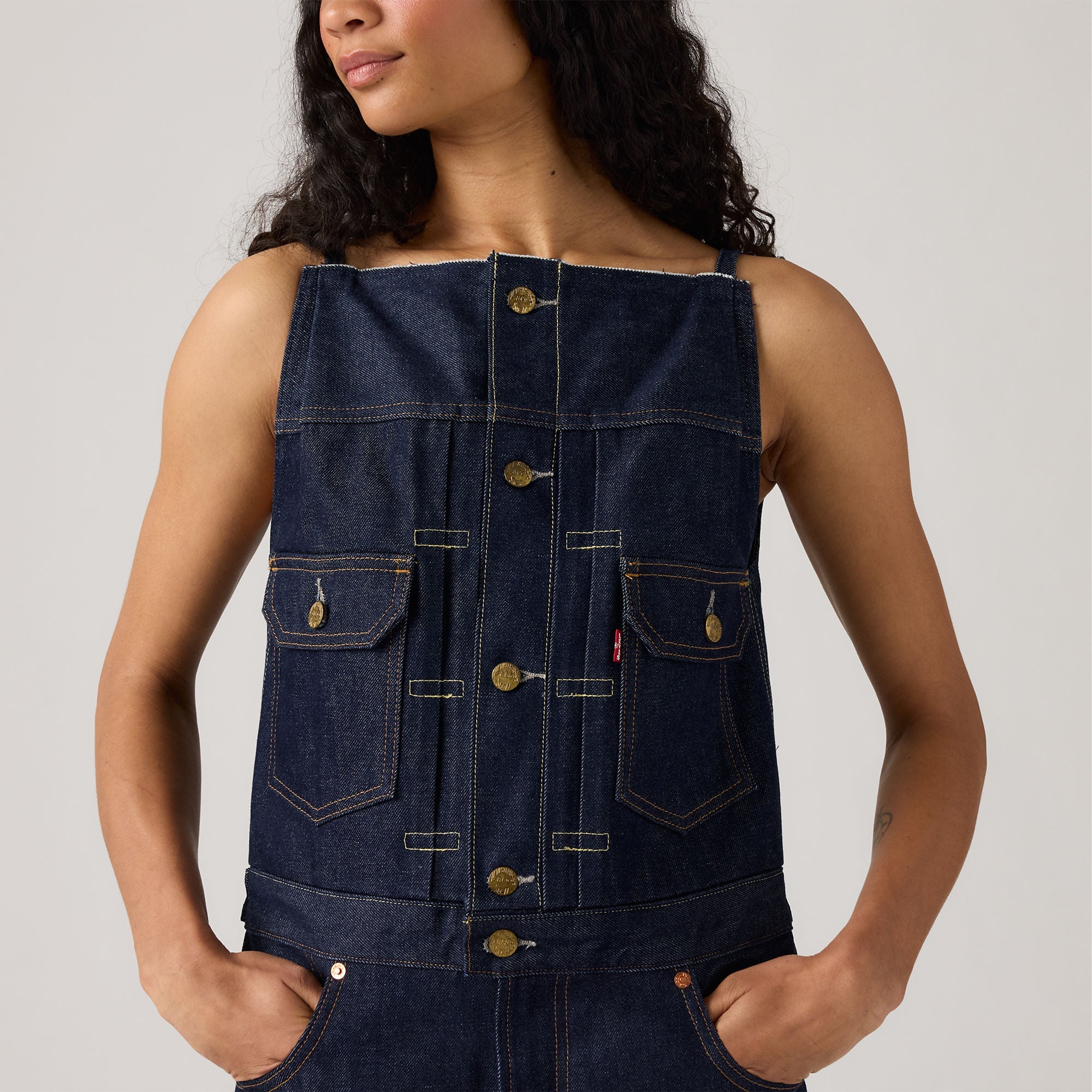 Levi's® x sacai women's denim jumpsuit - Image 5