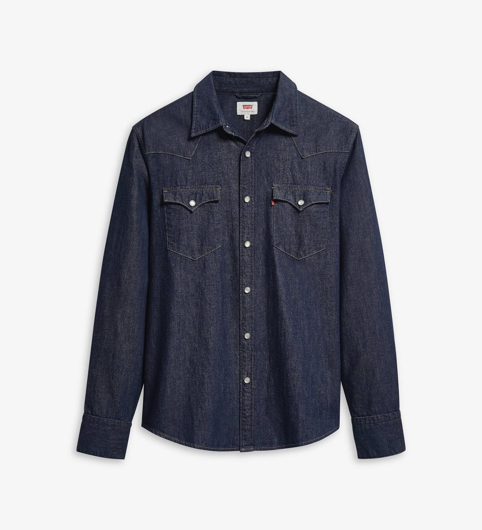 Levi's® Men's Barstow Denim Western Shirt. Standard Fit - Image 5